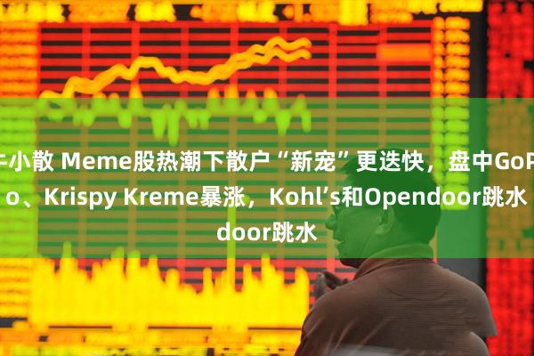 牛小散 Meme股热潮下散户“新宠”更迭快，盘中GoPro、Krispy Kreme暴涨，Kohl’s和Opendoor跳水
